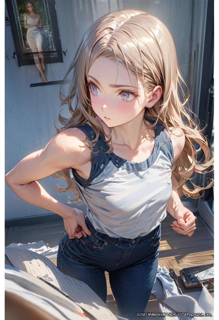 Detailed description Girl(Masseter muscle area, high quality, Mysterious, Beautiful and beautiful, Ideal body proportions, Official image art, Impressionism), (Ultra-high resolution, 8k RAW photos, Photorealistic, Natural light, Textile Shading),