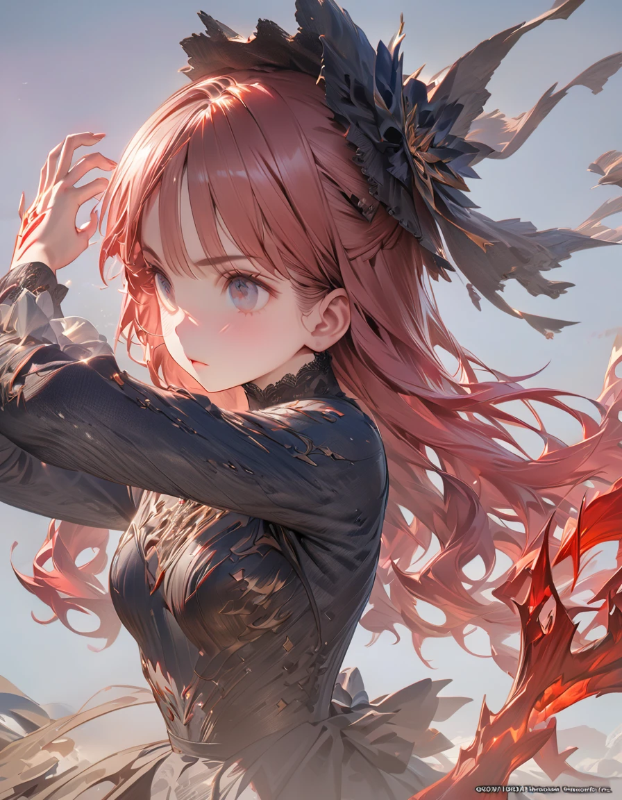 Spell masterpiece Detailed description Girl(Masseter muscle area, high quality, Mysterious, Beautiful and beautiful, Ideal body proportions, Official image art, Impressionism), (Ultra-high resolution, 8k RAW photos, Photorealistic, Natural light, Textile Shading),