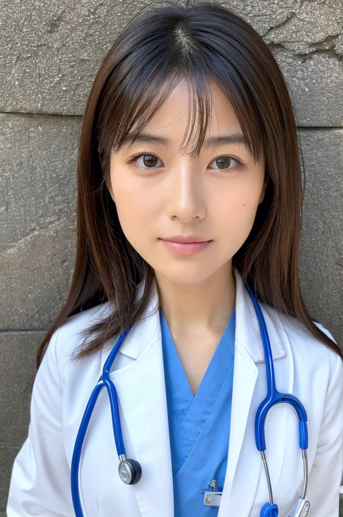 ((Highest quality)), ((masterpiece)), (detailed),Perfect Face,Japanese,Female doctor,White