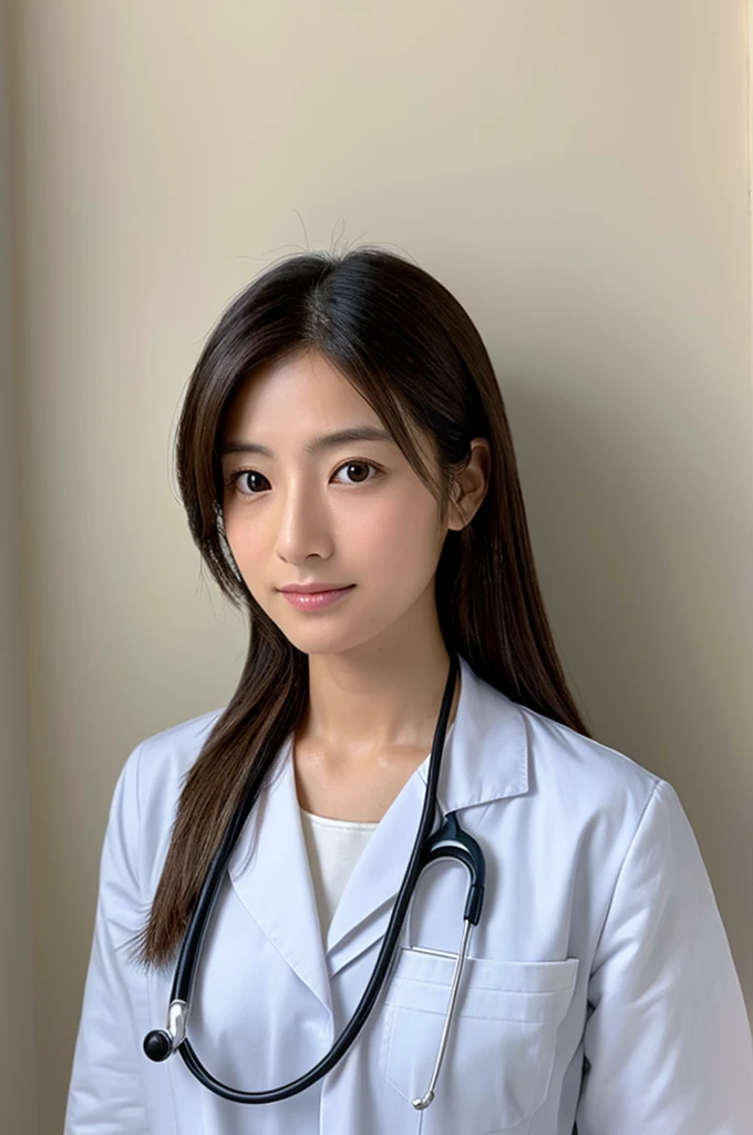 ((Highest quality)), ((masterpiece)), (detailed),Perfect Face,Japanese,Female doctor,White