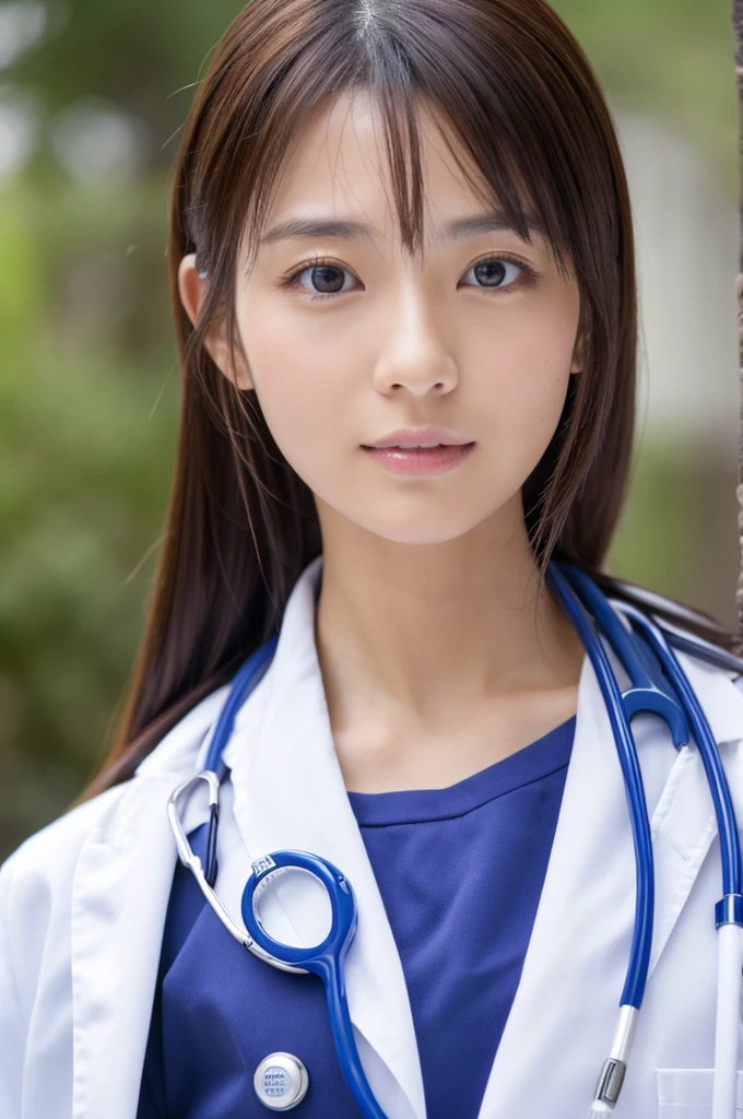 ((Highest quality)), ((masterpiece)), (detailed),Perfect Face,Japanese,Female doctor,White