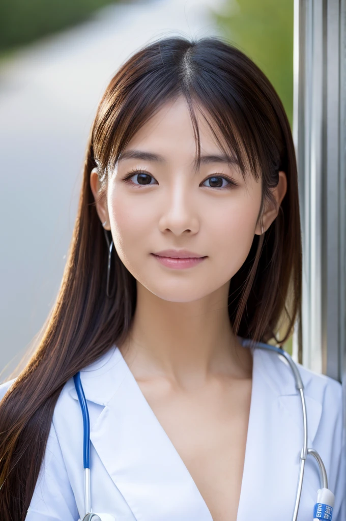((Highest quality)), ((masterpiece)), (detailed),Perfect Face,Japanese,Female doctor,White