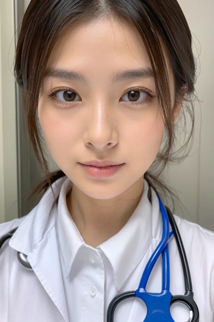 ((Highest quality)), ((masterpiece)), (detailed),Perfect Face,Japanese,Female doctor,White