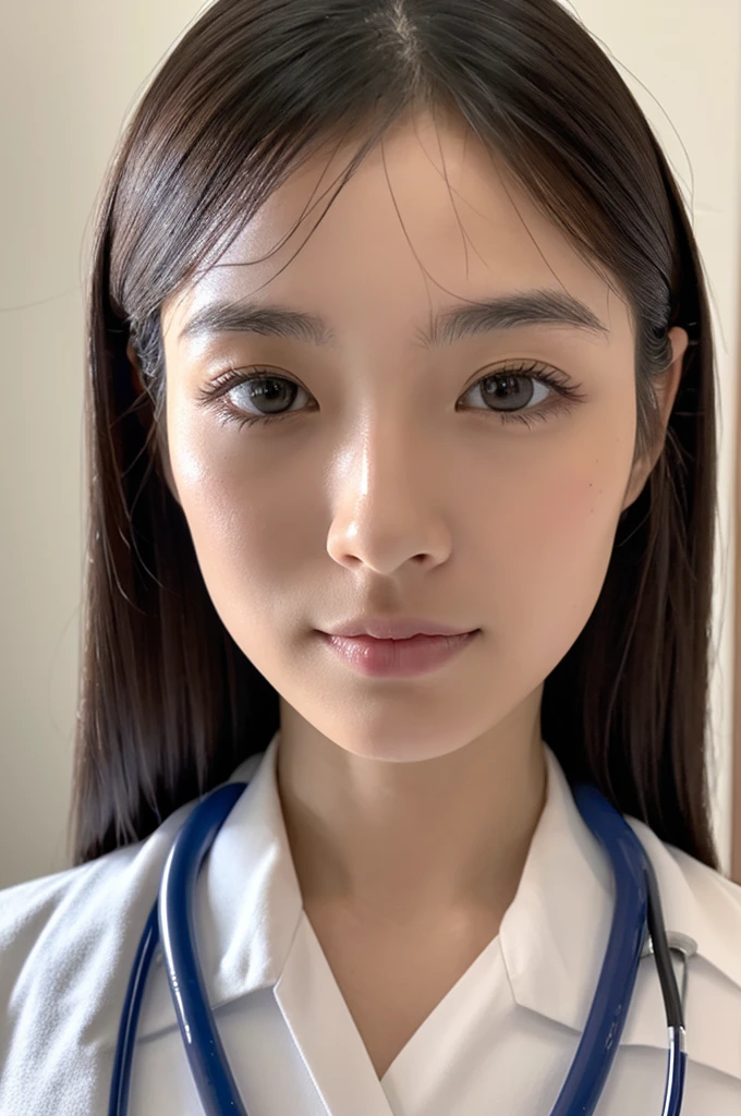 ((Highest quality)), ((masterpiece)), (detailed),Perfect Face,Japanese,Female doctor,White