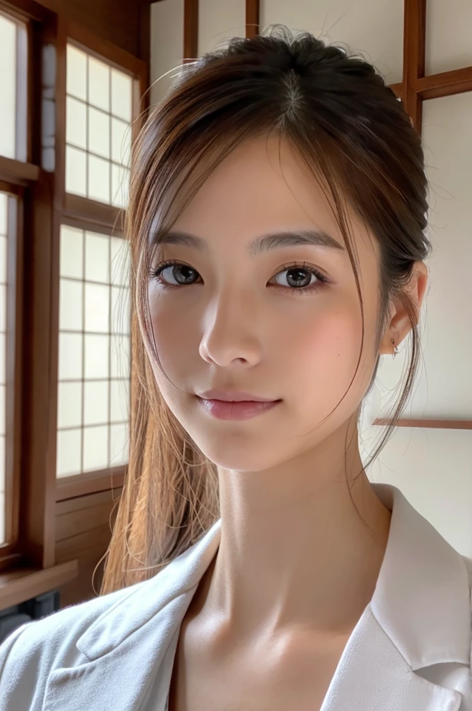((Highest quality)), ((masterpiece)), (detailed),Perfect Face,Japanese,Female doctor,White