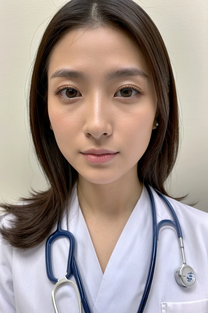 ((Highest quality)), ((masterpiece)), (detailed),Perfect Face,Japanese,Female doctor,White