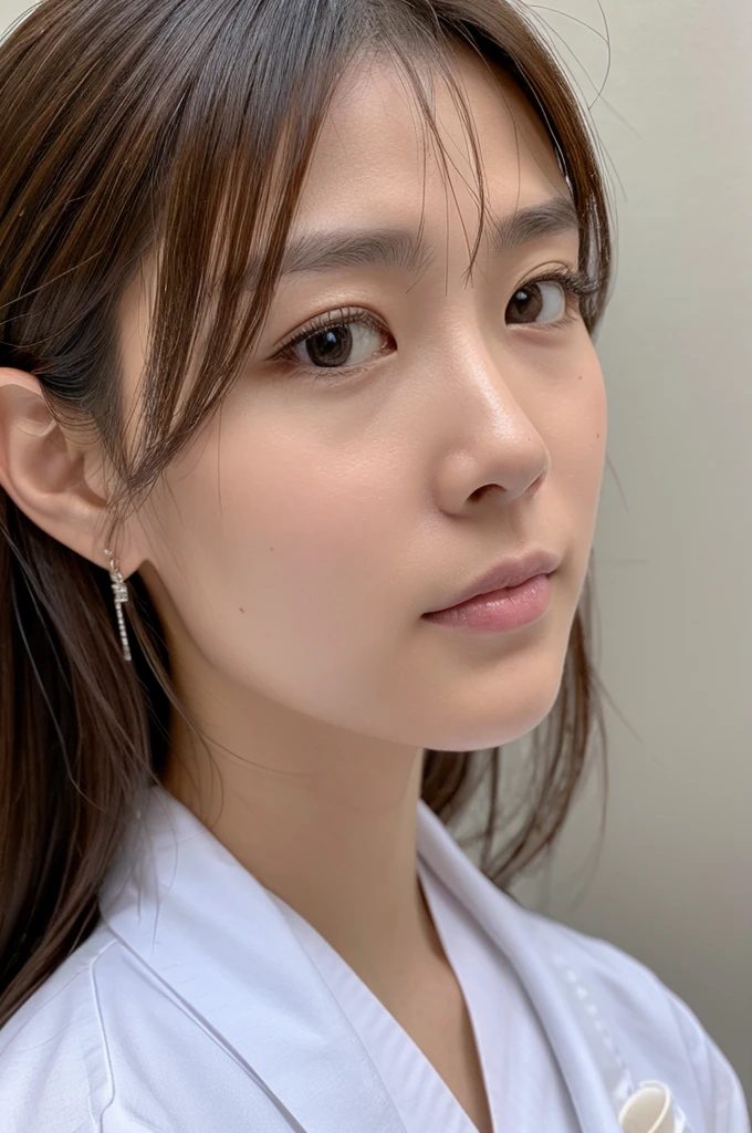 ((Highest quality)), ((masterpiece)), (detailed),Perfect Face,Japanese,Female doctor,White