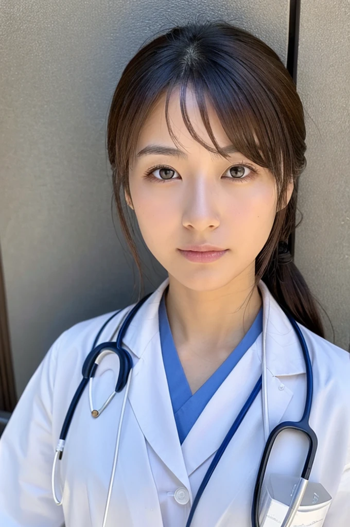 ((Highest quality)), ((masterpiece)), (detailed),Perfect Face,Japanese,Female doctor,White