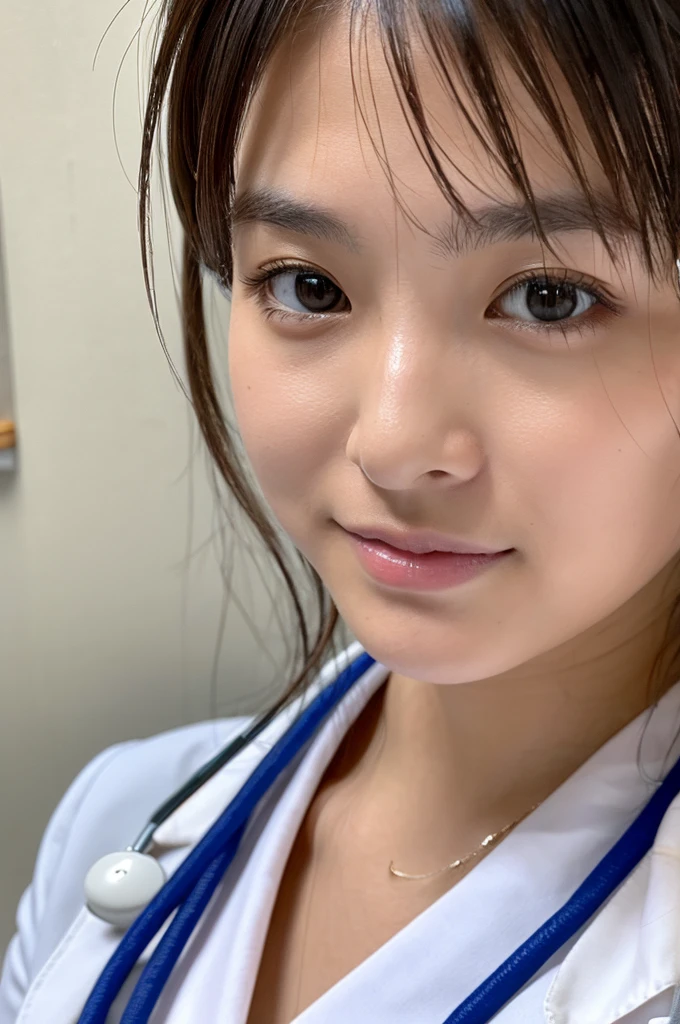((Highest quality)), ((masterpiece)), (detailed),Perfect Face,Japanese,Female doctor,White
