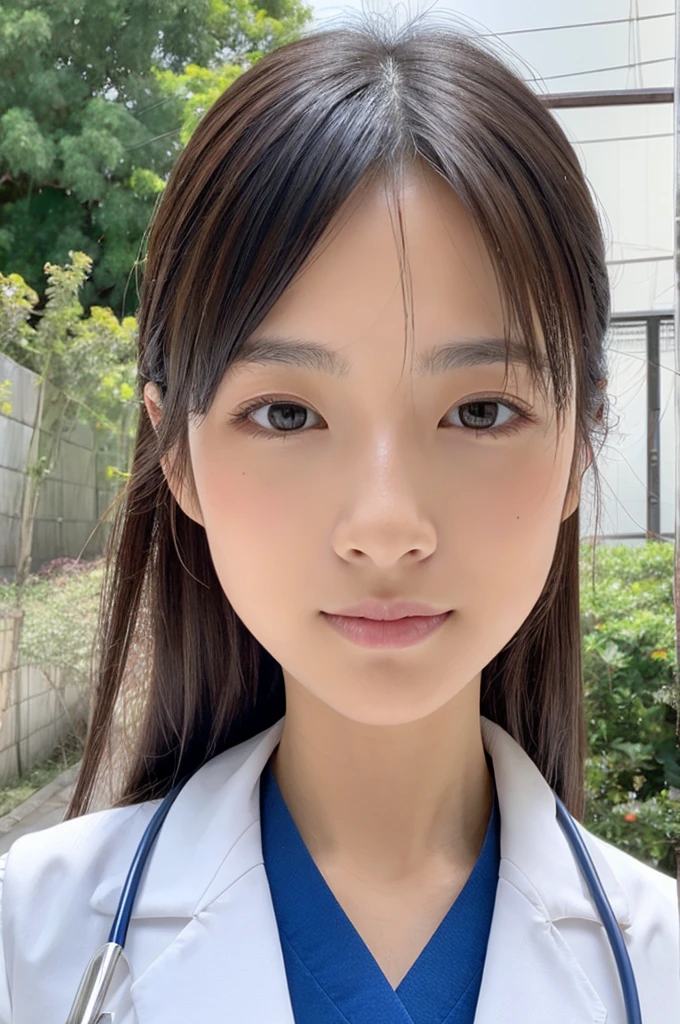 ((Highest quality)), ((masterpiece)), (detailed),Perfect Face,Japanese,Female doctor,White