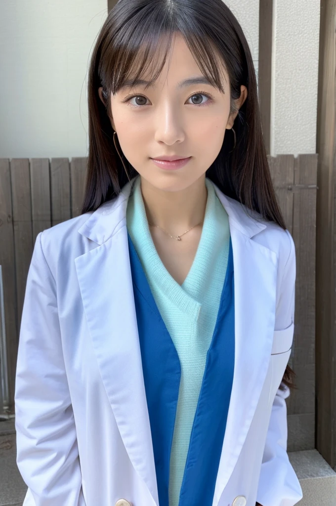 ((Highest quality)), ((masterpiece)), (detailed),Perfect Face,Japanese,Female doctor,White