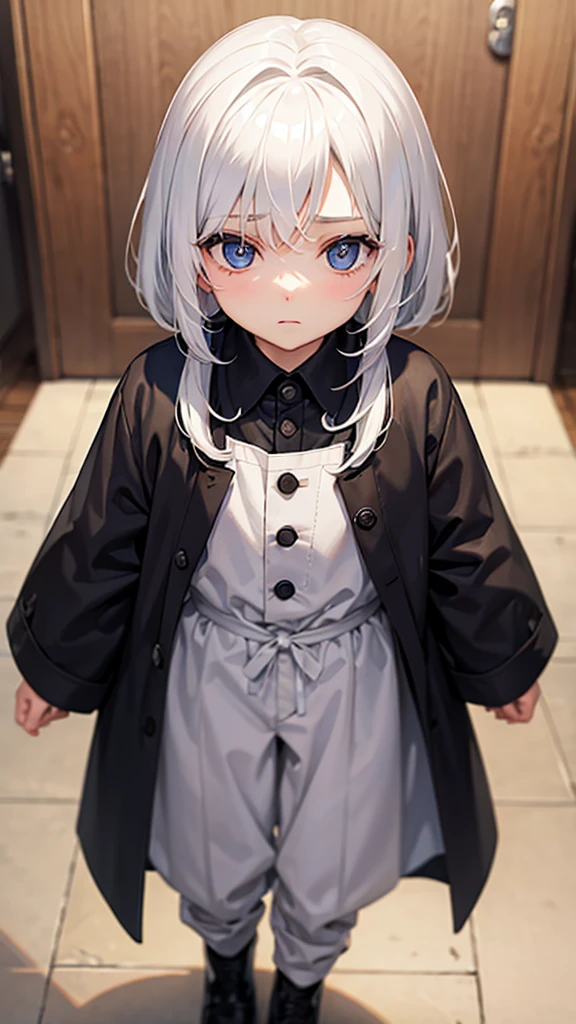 with white hair