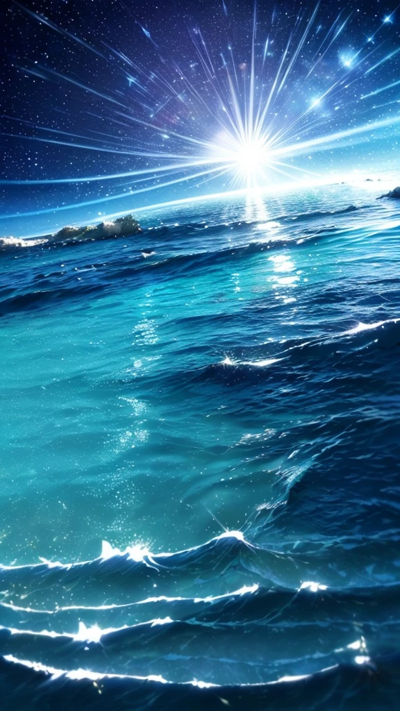 (logo、amazing、8K、table top、Raw photo、amazing、最high quality、Photorealistic and very detailed、CG、high quality、very detailed、story poem、Particle Effects、Dynamic Effects、Text Boundary Depth、Cinematic Light、Lens flare、ray tracing、tabletop、real、ultra hd、fantasy）、beautiful water、splash of water、flow of water、Water swell、fantastic beauty、The beauty and brilliance of crystal clear green water、The tranquility and beauty of water、wonderfulWind view、Beautiful natural water、green、Wind、wonder、wonderful, visible stars