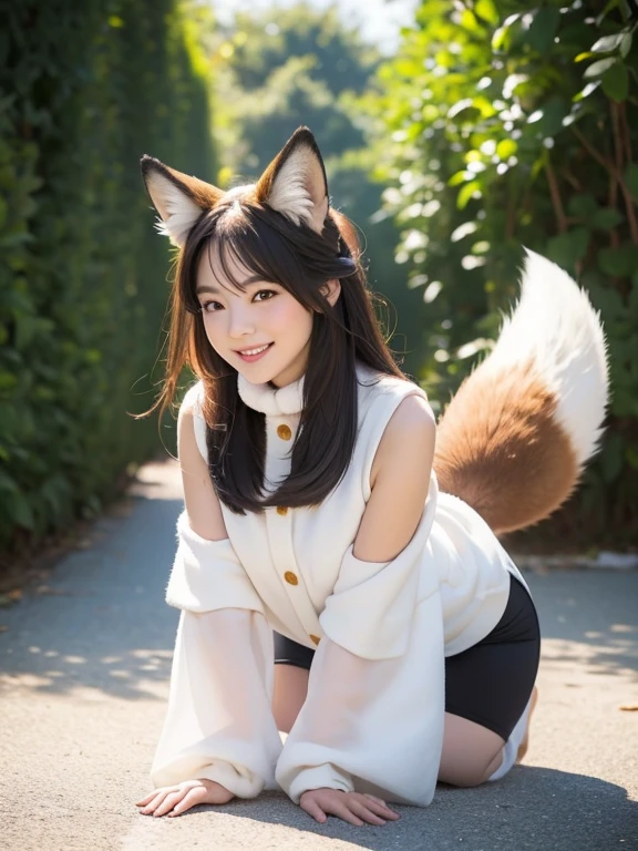 Cat-eared loli, lying on a tree, looking at from under an open transparent nightdress, photo quality, real, live-action mode,