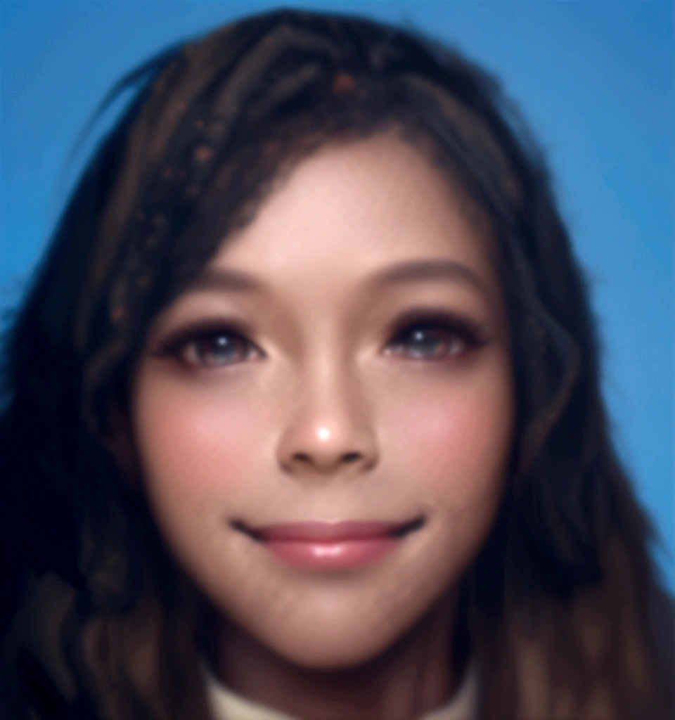 Highest quality Realistic skin texture smile