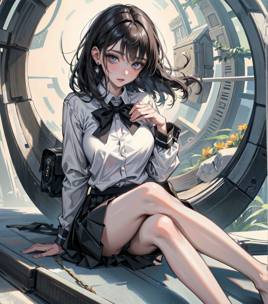 (masterpiece:1.2, Highest quality), (Realistic, photoRealistic:1.4), Beautiful illustrations, (Natural Side Lighting, Cinema Lighting), Browsing Caution,
View your viewers, 1 Girl, Japanese, high school girl, Perfect Face, Cute and symmetrical face, Shiny skin,
(Mid-length hair:1.5, Double-sided:1.2, Light brown hair), Hair between the eyes, Golden Eyes, Big eyes, Long eyelashes, (Medium chest, Thick thighs), thin,
Beautiful detailed hair, Beautifully detailed face, Beautiful attention to detail, Beautiful clavicle, Beautiful body, Beautiful breasts, Beautiful thighs, Beautiful feet, Beautiful fingers,
(Gym suit, Blue Bloomers),
(Beautiful views), evening, (Schoolyard), Sitting, (Cute smile, Upward glance, Part your lips),