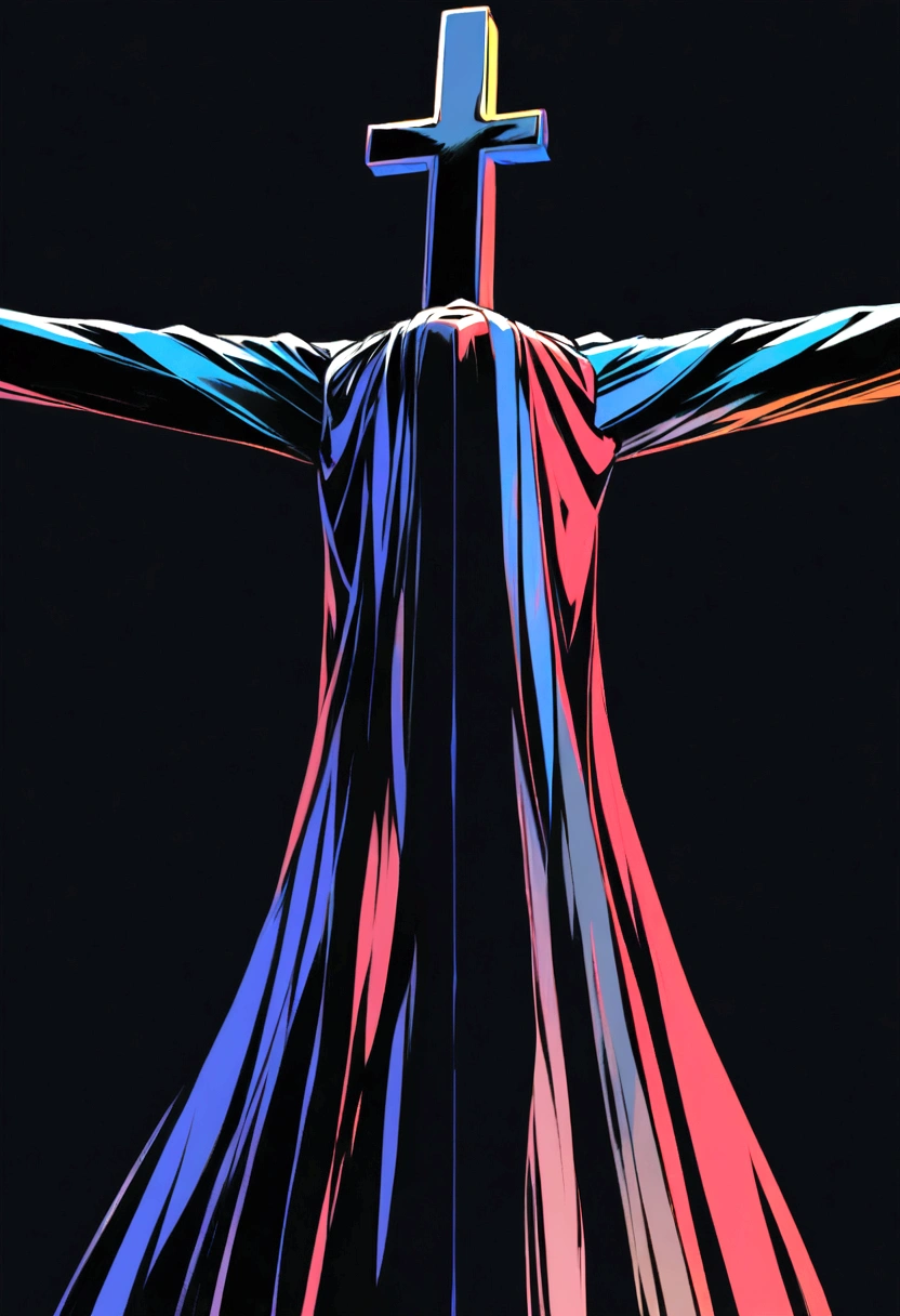 Christ on the Cross、Solid black
