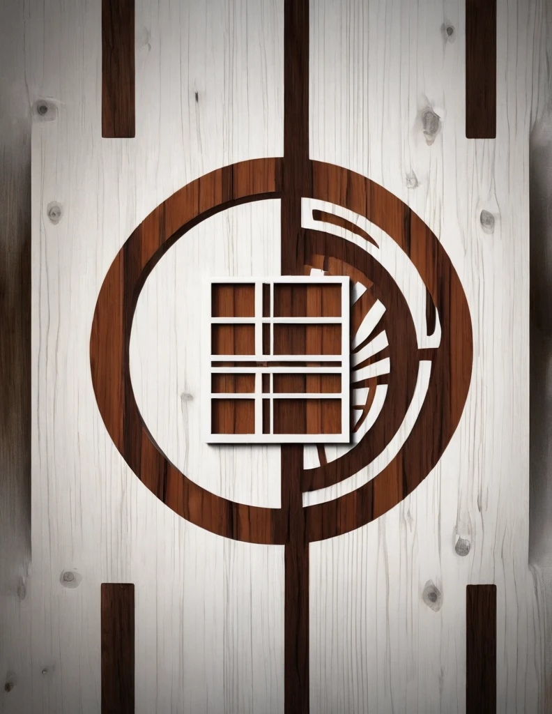 construction company logo
It's a cool emblem,
A Japanese-style design that makes you feel the warmth of wood


The background is white