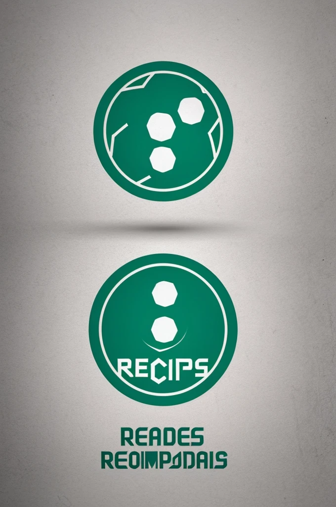 Create a logo for a soccer team called "ReChamps" and 2d, minimalist