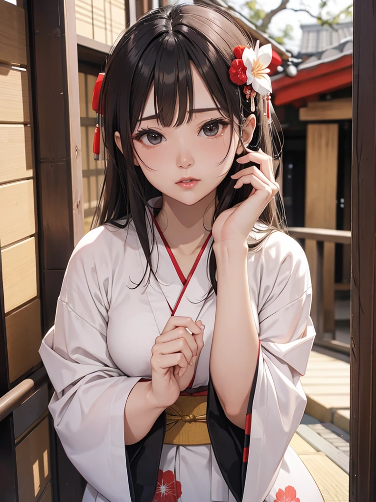 Facial Blowjob Pose Married Woman Japanese style kimono
