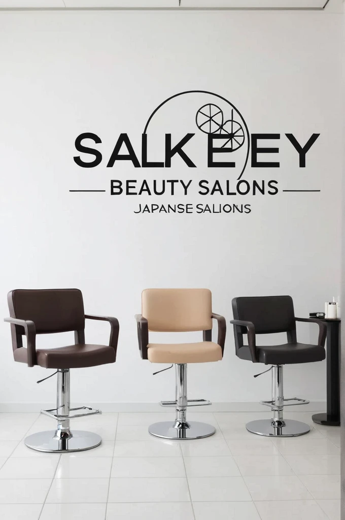 Logos of Japanese beauty salons
Pretty cool
Modern Design
The background is white