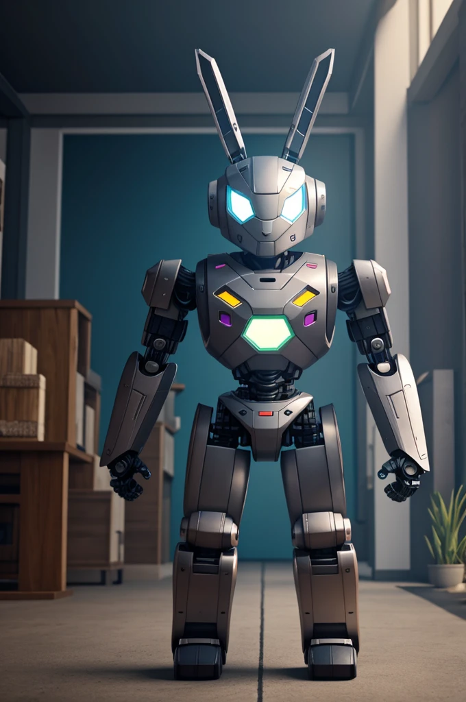 Robot rabbit who is a gamer
