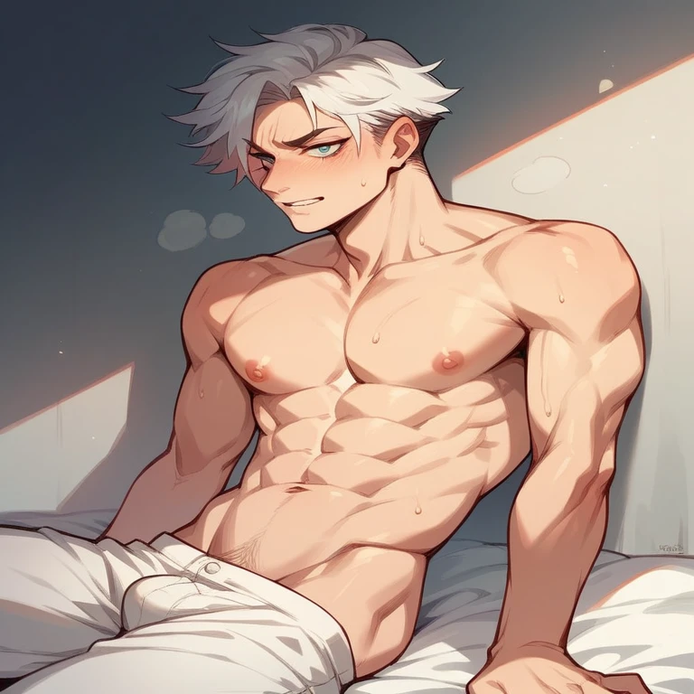 naked animfemboy with his penis uncovered