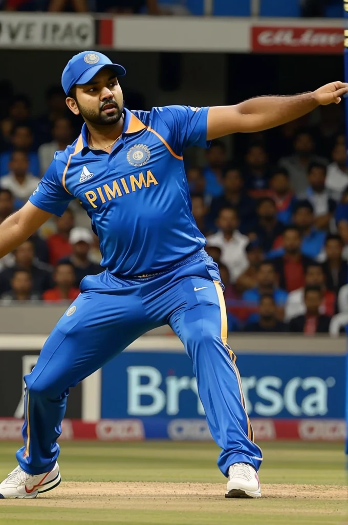 Rohit sharma on bowling