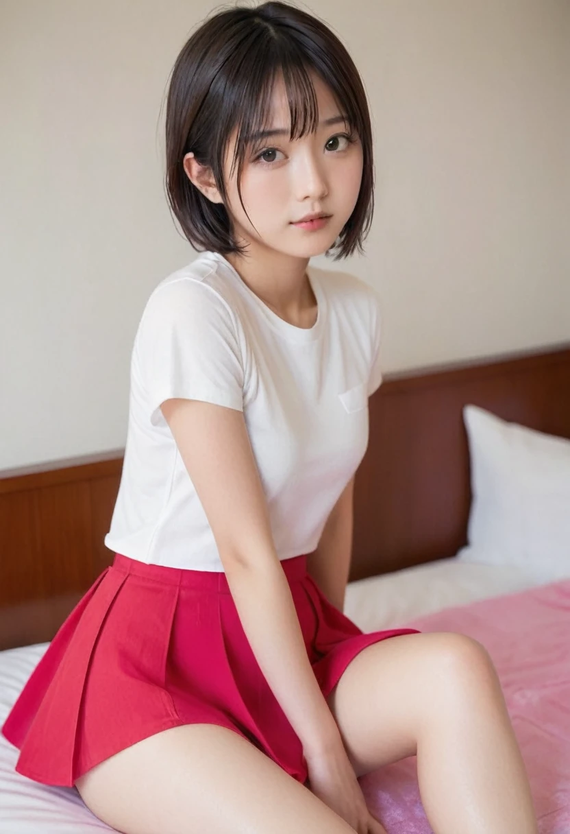 japanese 17 yo,kid,lying on the bed ,1 girl ,expose her vagina,mini flat boob nude,short hair,wearing a ,wear a socks white,white shirt,mini skirt red, but her boob expose,red long skirt,expose small mini boob, ,hairy vagina expose,masterpiece,wear a socks white,Very sweating face,heavy rainy,very wet face,splash milk on the boob,swimming,flat boob,hot,flat boob,pink bed,wet hair,very heavy wet hair,taking a shower,standing pose,camera from below,,vagina wet,lying on the bed,stradding her legs