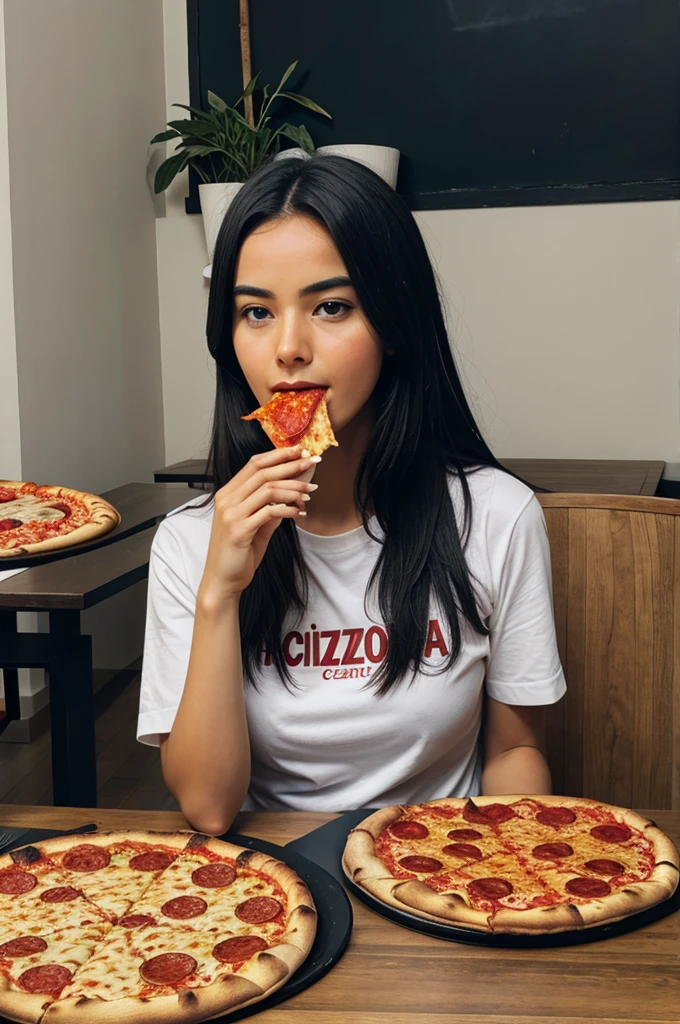 God eating Pizza