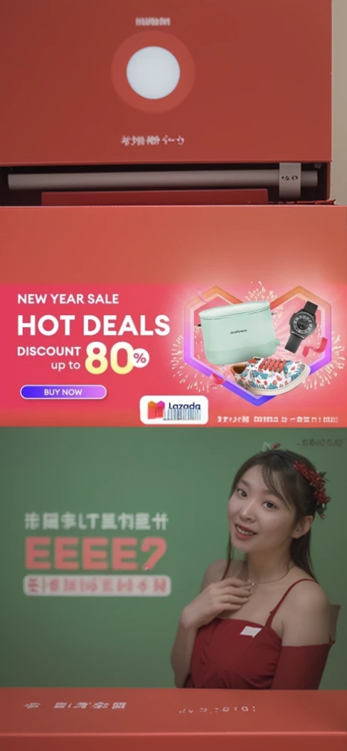 Festive、electronic product、red