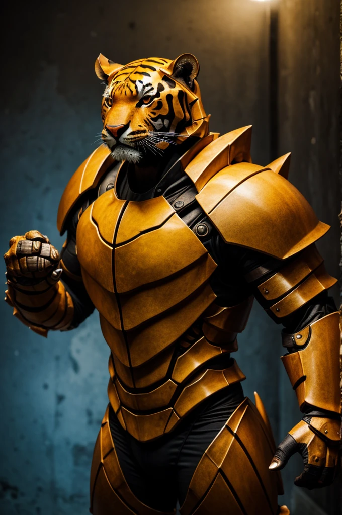Humanoid tiger armored with crab shell