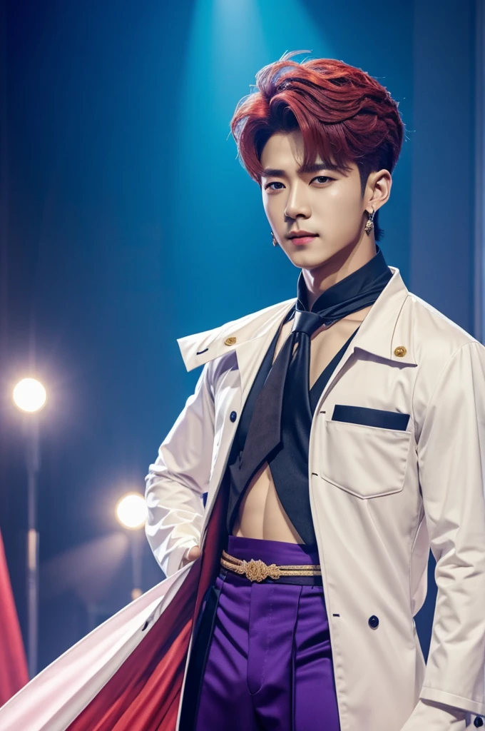 Wooyoung from Ateez dressed as a prince