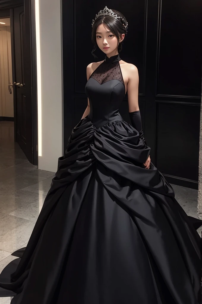 Evening dress,Lady,black shark girl