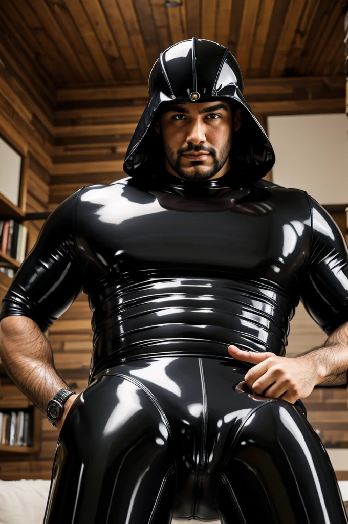 The man with the largest private parts in the world in latex