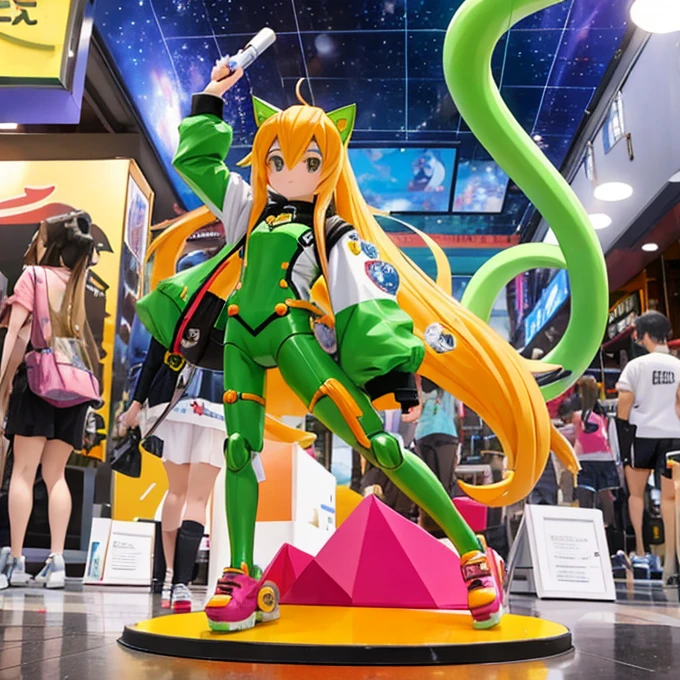 comic con中,personification(cat ears human cat tail)At comic con,There are many different types of Toy figures,Nendoroid 3D,anime statue,Toy figure,q cheeks,Funny company anime style,anime action figure,silicone man,Silicone statue,Styled for Nendoroid,figure、 anime figure、action figurine toys、silicone statue animal illustrations,mixed species,different kinds of animals,various species,diverse animals,digimon evolution,Ultimate Evolution,perfect body,ultimate body,horse,There is personification,digimon evolution,Ultimate Evolution,perfect body,ultimate body,UFO,There is a horse,There is personification,There are photos of Cat lady with many animals,animal illustrations,mixed species,different kinds of animals,various species,diverse animals,digimon evolution,Ultimate Evolution,perfect body,ultimate body,horse,There is personification,digimon evolution,Ultimate Evolution,perfect body,ultimate body,UFO,There is personification,Cat lady,cat ears women\(Lovely,Kawaii,10 years old)rest ,quality\(masterpiece,high resolution,top-quality,top-quality real texture skin,提high resolution,RAW photos,Best quality,Very detailed\)