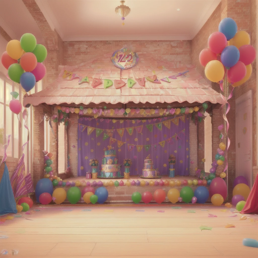 (best quality, 4k, highres, masterpiece:1.2), ultra-detailed, realistic:1.37, vivid colors, studio lighting, bokeh, HDR, joyful, children's birthday party, cheerful, well-lit, colorful balloons, delicious birthday cake, excited kids playing games, party hats, festive decorations, fun activities, laughter-filled moments, happy children, vibrant atmosphere, lively music, presents and gifts, joyful celebration, smiling faces, party games and prizes, group photo, birthday candles, birthday wishes, party favors, merry festivities, play area, bouncing castle, candy buffet, face painting, balloon animals, magic show, ice cream stand, birthday banners, indoor ,  supplies,  invitations, goodie bags, high energy, birthday song, celebration cheers, memorable moments, dance and dance floor, beautiful detailed eyes
highly detailed skin
extremely delicate and beautiful childern