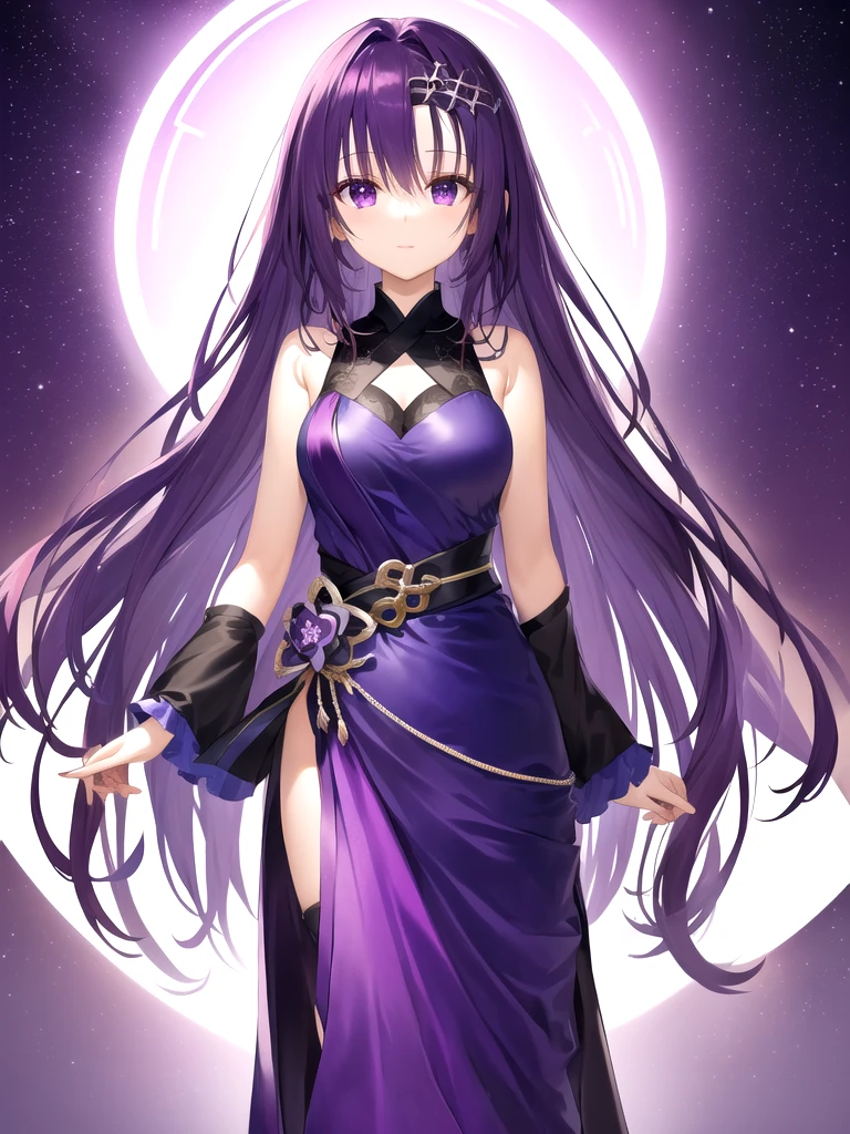 Hanasosuzu,standing,dark puple hair,dark purple eyes