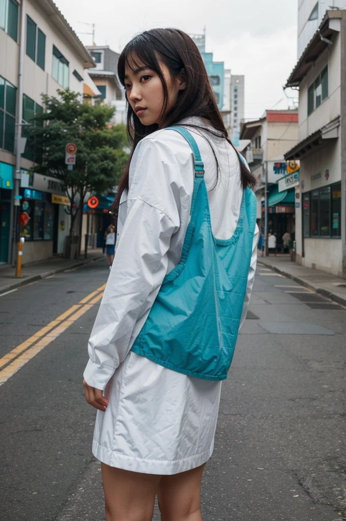 Asian girl went to the future 2030