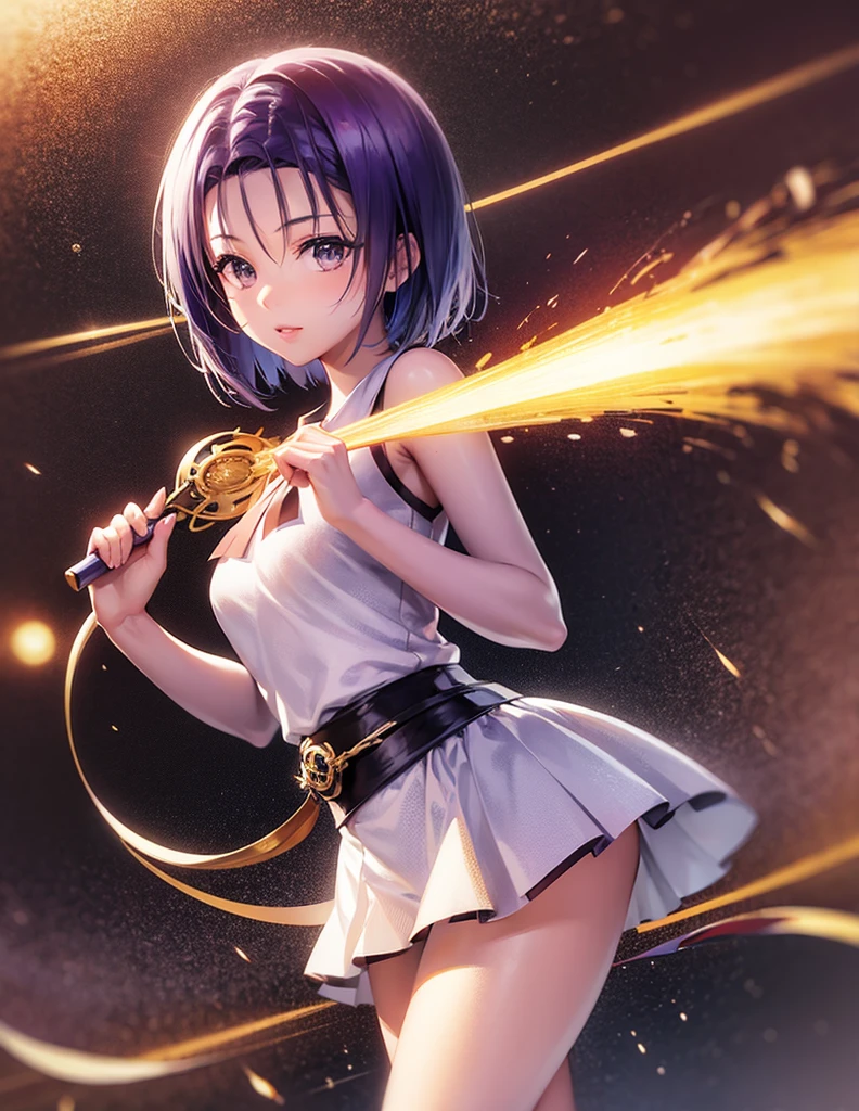 Sairenji Haruna,Haruna Sairenji,standing,uniform,shirt,skirt,short hair