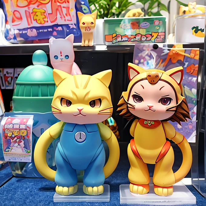 comic con中,personification(cat ears human cat tail)At comic con,There are many different types of Toy figures,Nendoroid 3D,anime statue,Toy figure,q cheeks,Funny company anime style,anime action figure,silicone man,Silicone statue,Styled for Nendoroid,figure、 anime figure、action figurine toys、silicone statue animal illustrations,mixed species,different kinds of animals,various species,diverse animals,digimon evolution,Ultimate Evolution,perfect body,ultimate body,horse,There is personification,digimon evolution,Ultimate Evolution,perfect body,ultimate body,UFO,There is a horse,There is personification,There are photos of Cat lady with many animals,animal illustrations,mixed species,different kinds of animals,various species,diverse animals,digimon evolution,Ultimate Evolution,perfect body,ultimate body,horse,There is personification,digimon evolution,Ultimate Evolution,perfect body,ultimate body,UFO,There is personification,Cat lady,cat ears women\(Lovely,Kawaii,10 years old)rest ,quality\(masterpiece,high resolution,top-quality,top-quality real texture skin,提high resolution,RAW photos,Best quality,Very detailed\)
