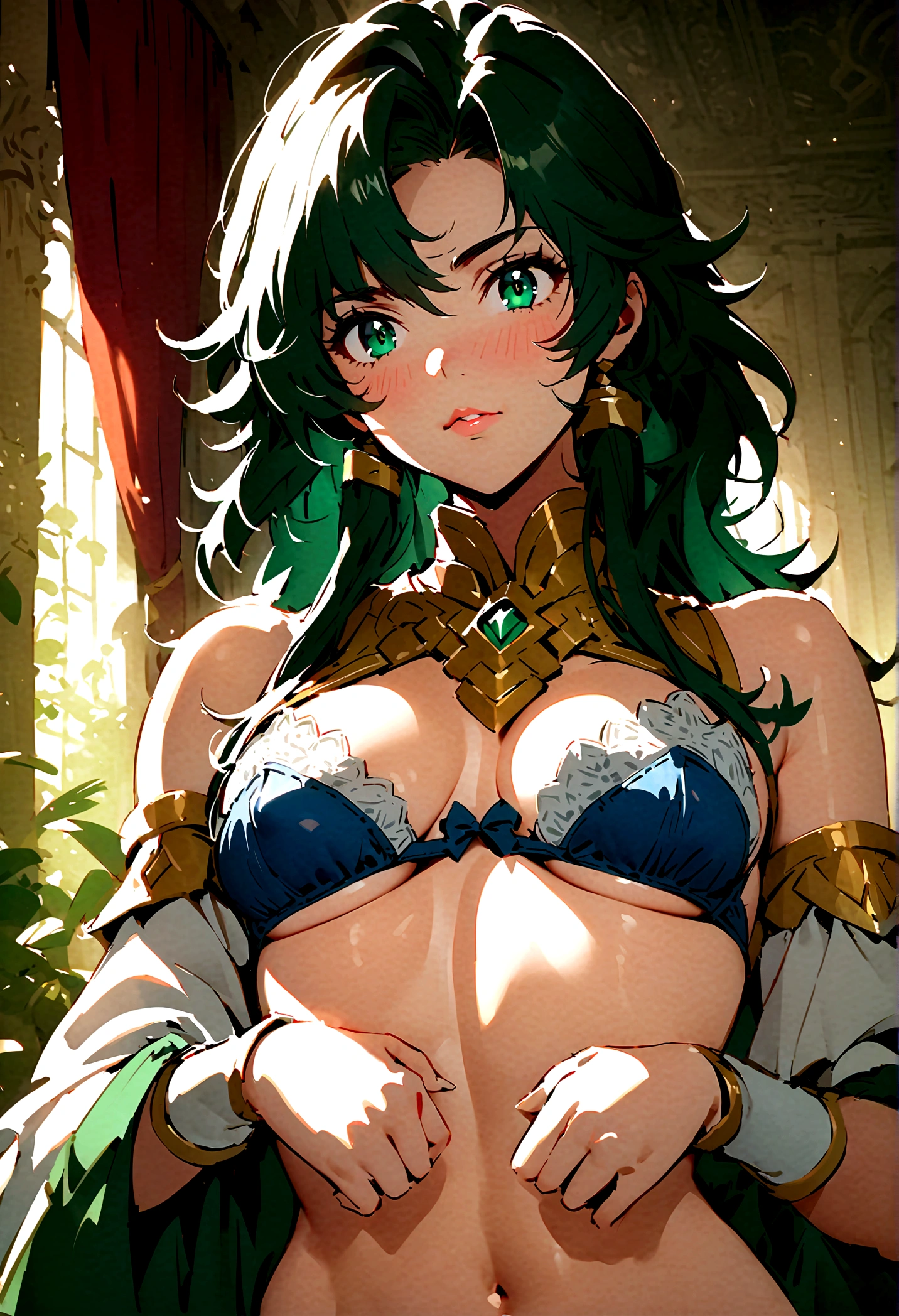 Sexy, Esmeralda (mobile legend's hero), wear bra, big breast