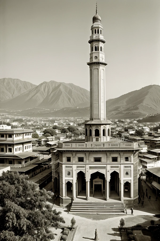 An town hall in back in 1935 in India