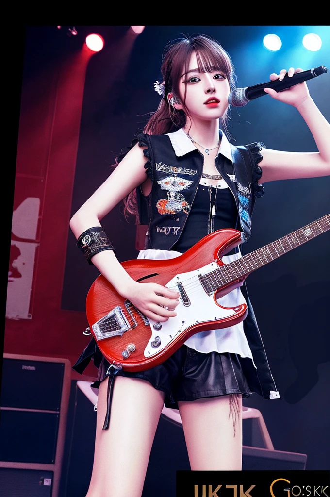(masterpiece:1.3), high resolution, ultra detailed, extremely detailed CG unity 8k wallpaper, realistic, photo-realistic, RAW photo, stage, concert stage,