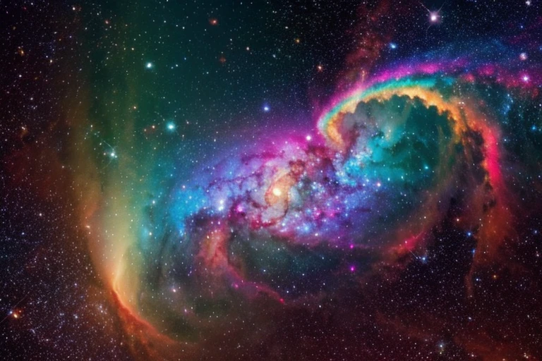 Galactic Nebula、Rainbow colors