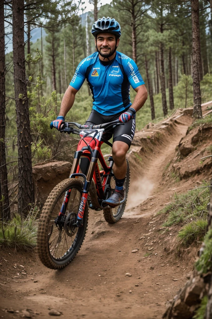 A certificate of recognition awarded to Diego Chesty Izquierdo for being the best in mountain biking (mtb)