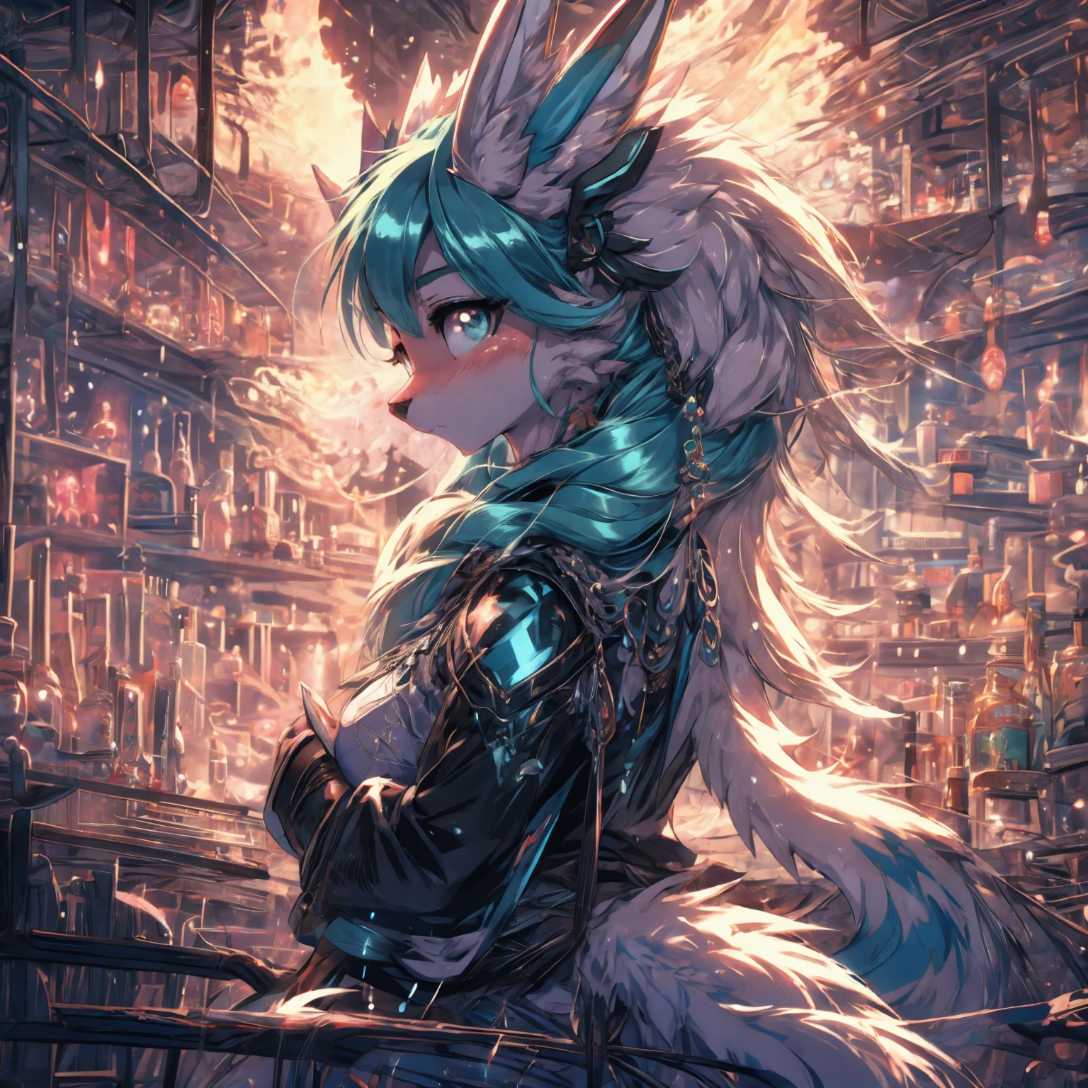 anime girl,tennage girl 18 years old, anime style, cute hatsune miku x suicune, centaurys girl,shy girl , kitsune ears, dark natasha art, city landscape, art by vixen aztra, full body high definition in details the best image quality, feet add_detail:1, prostitute girl add_detail:1, oiled body add_detail:1 heavy rain add_detail:1