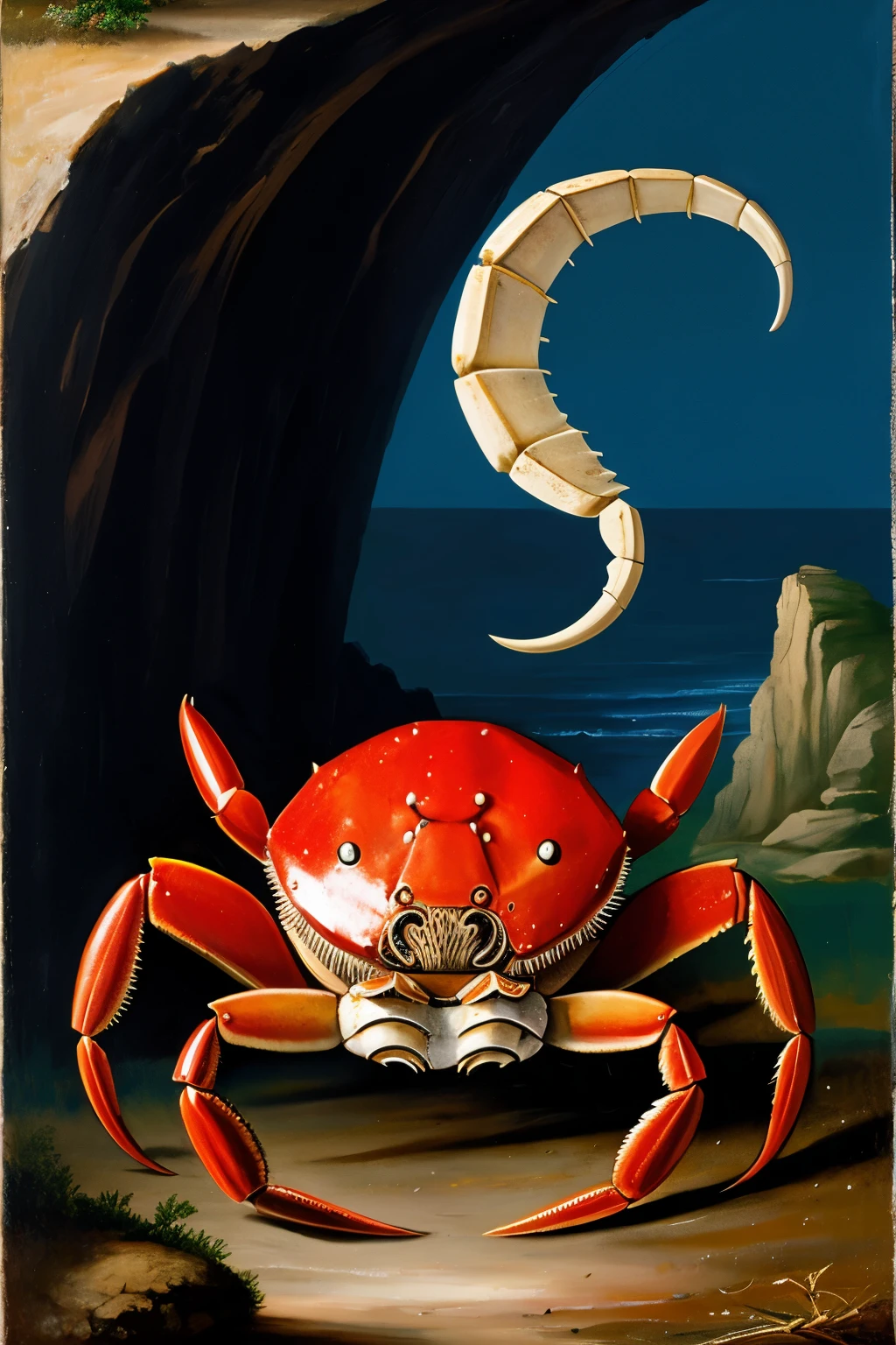 Once upon a time there was a crab that was taken from the horn of a goat.