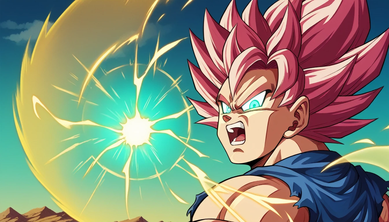 a powerful and muscular goku in his ultimate ultra instinct transformation, detailed facial features, intense glowing eyes, ultra detailed, cinematic lighting, dramatic poses, epic sci-fi landscape, glowing energy aura, ultra detailed skin textures, 8k, best quality, photorealistic, hyper detailed