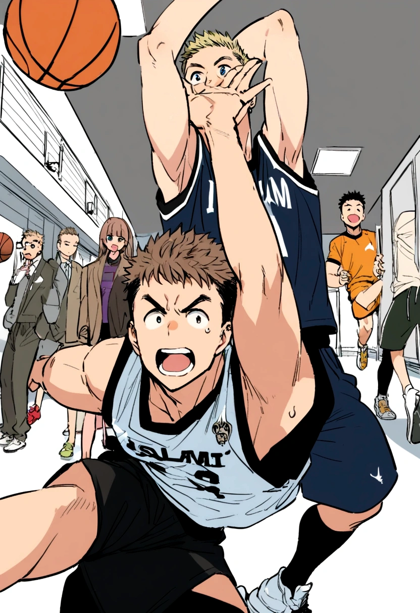 Slam Dunk,Sakuragi Hanamichi,,Red hair,Short Hair,Sports haircut